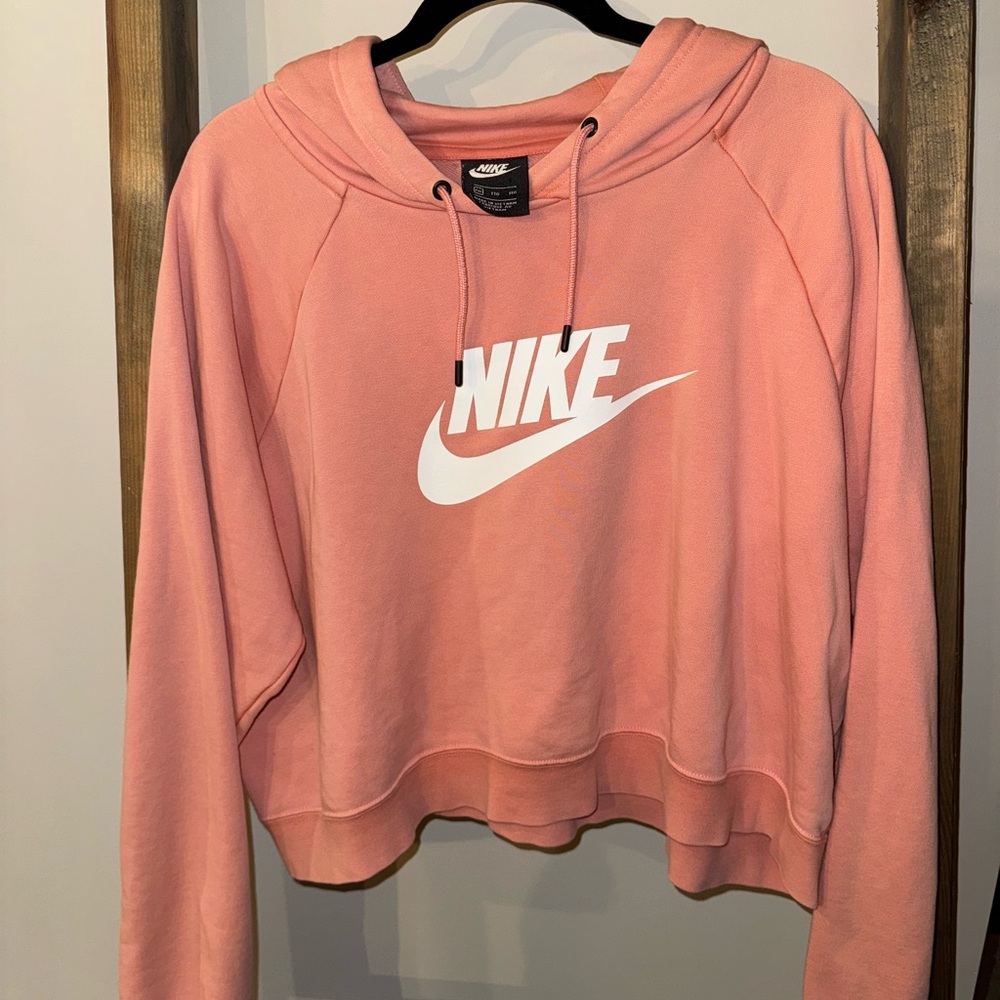 Women’s Nike Pink Cropped Long Sleeve Hoodie XXL